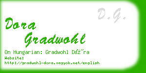 dora gradwohl business card